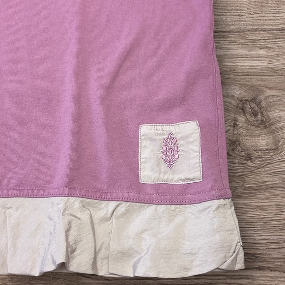 NWOT Free People Baseline Solid Tee in Vanilla Fig - Picture 7 of 9